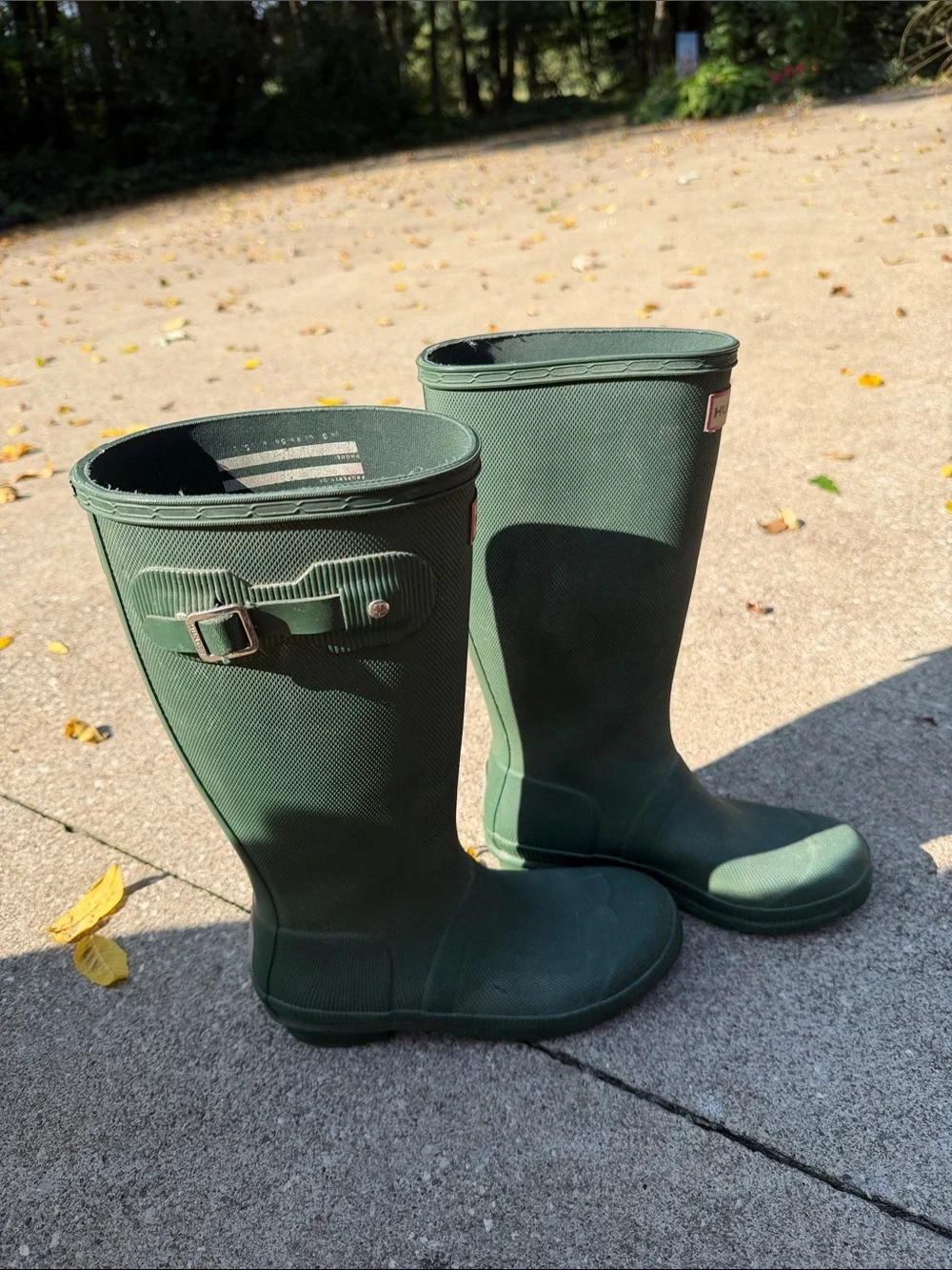 Kids vintage hunter green boots